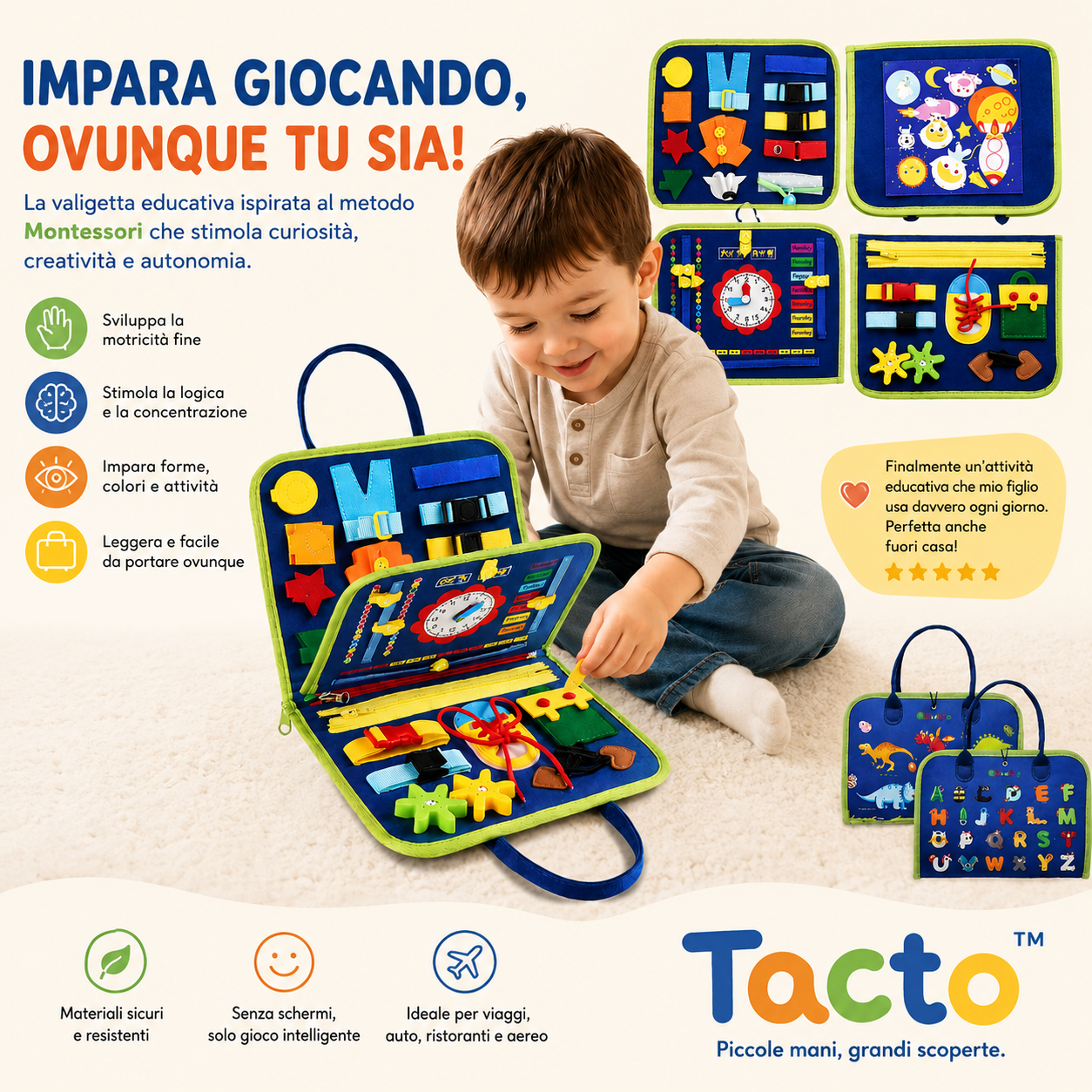 Tacto™ Valigetta Interattiva Montessori